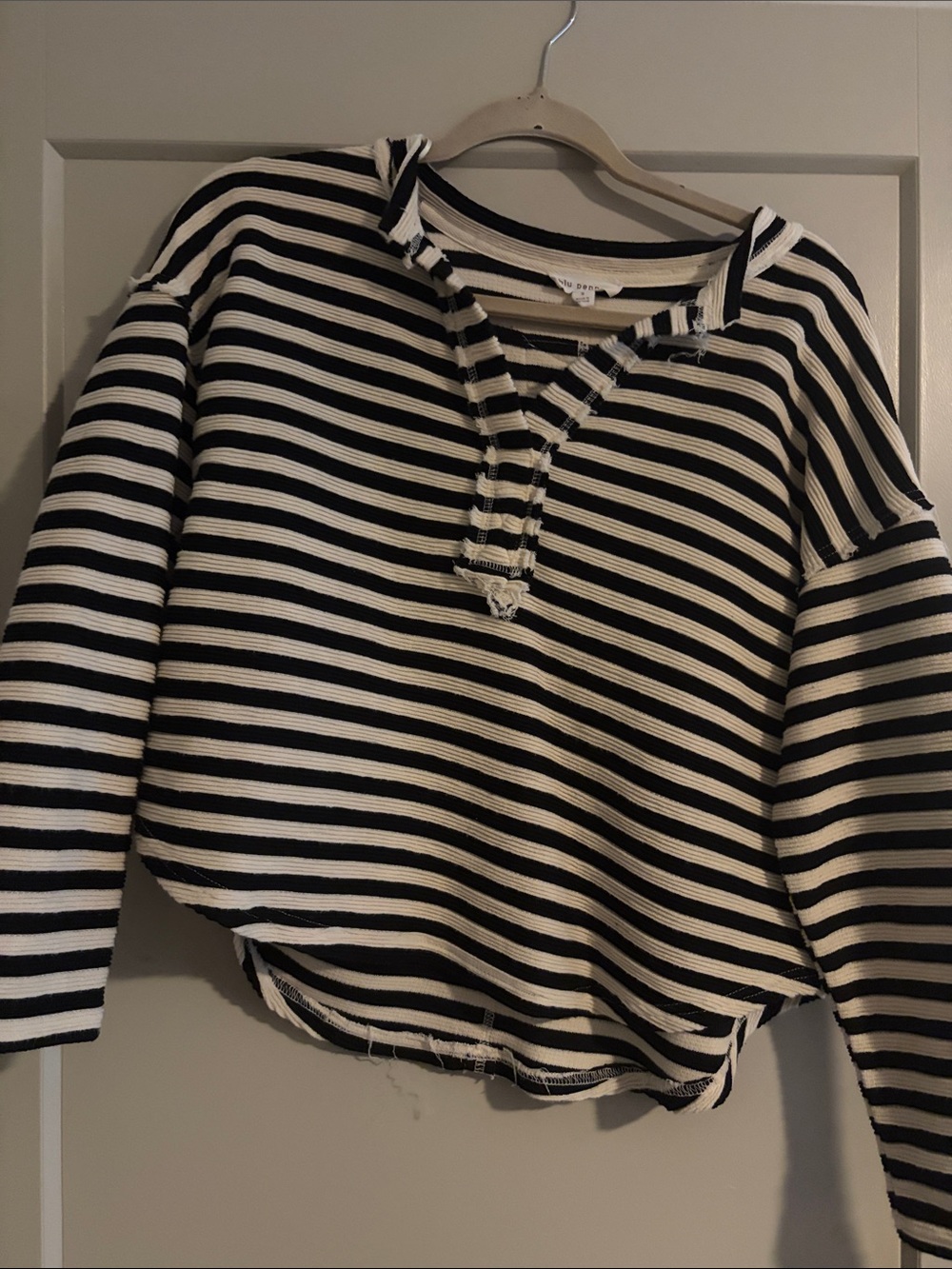 Blu Pepper Striped Top